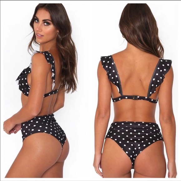 BLACK POLKA BIKINI SWIMSUIT - Bikini - Picture 5 of 5